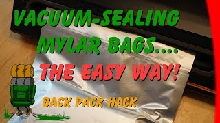 Vacuum Sealing Mylar Bags The Easy Way Please read the description about oxygen absorbers [upl. by Kramnhoj166]