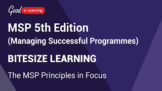 MSP 5th Edition Bitesize Learning The MSP Principles in Focus Managing Successful Programmes [upl. by Chan]