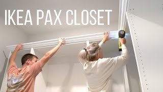 IKEA PAX Closet  Home With Stefani [upl. by Pylle]