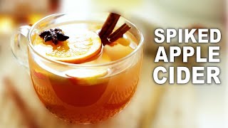 Spiked Apple Cider 🍎 EASY QUICKFIX Holiday Cocktail [upl. by Drabeck334]