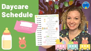 DAYCARE SCHEDULE  HOW TO PLAN ACTIVITIES FOR TODDLERS [upl. by Gonsalve]