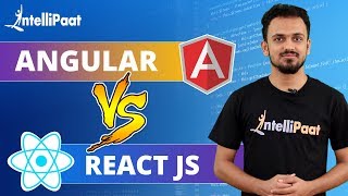 Angular vs React  Difference between Angular and React  Intellipaat [upl. by Cacia]