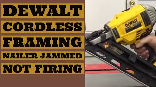 Dewalt Framing Nailer Jammed Wont Fire Cordless 20V DCN692B [upl. by Taber]