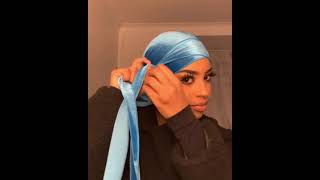 How To Tie a Durag Like Ski Mask The Slump God Easiest Tutorial [upl. by Hannavahs595]