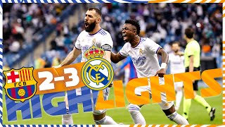 HIGHLIGHTS  FC Barcelona 23 Real Madrid  El Clásico [upl. by Lennor]