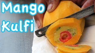 Mango Kulfi  Amazing Indian Ice Cream [upl. by Mailliw]