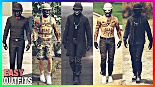 Top 5 Best Easy To Make Male Tryhard Outfits 10 GTA Online [upl. by Adnalor292]