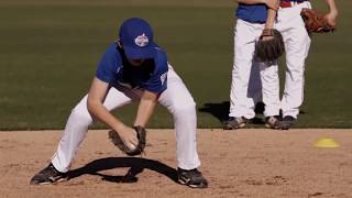 Practice Fielding Ground Balls With Four Cones  Little League [upl. by Lleznod]