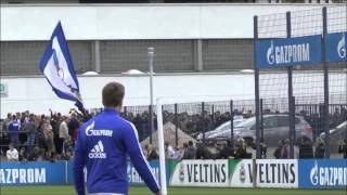 FC Schalke 04 Abschlusstraining vor dem Spiel gegen BVB [upl. by Guthrey]