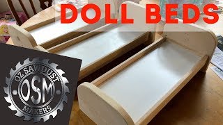 DIY Doll Beds  Easy Woodworking Project [upl. by Tace959]