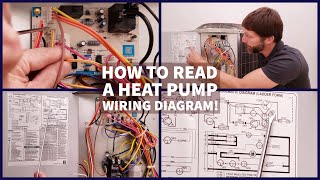 How to Read a Heat Pump WIRING DIAGRAM Schematic amp Connection [upl. by Bodnar]