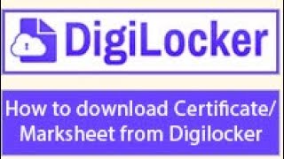 How to download Certificate Mark sheet from Digilocker of PSEB [upl. by Jovitah]