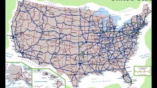 Map of United States Highway System [upl. by Eyaj]