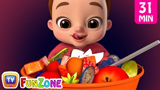 Johny Johny Yes Papa Healthy Food plus More Nursery Rhymes amp Kids Songs  ChuChuTV Funzone [upl. by Largent321]