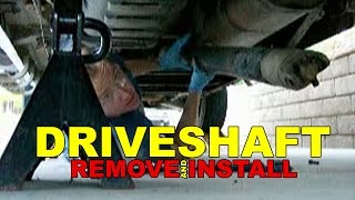 Driveshaft REMOVE and INSTALL how to [upl. by Irak]