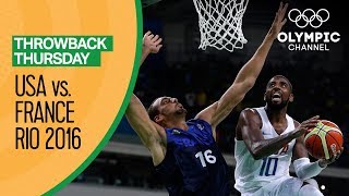 USA vs France  Basketball  Rio 2016  Condensed Game  Throwback Thursday [upl. by Mona89]