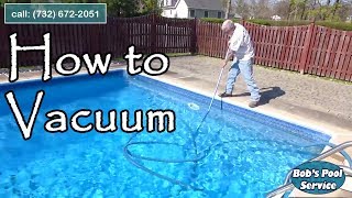 How to Vacuum A Pool With A Sand Filter [upl. by Regazzi]