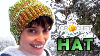 Crochet Hat Tutorial  Easy Perfect Fit Pattern [upl. by Ane]