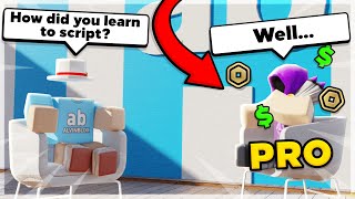 How pro Roblox developers learnt to script [upl. by Christa724]