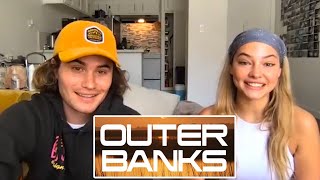 Outer Banks Stars Chase Stokes amp Madelyn Cline on How They Landed Roles [upl. by Auqenes]