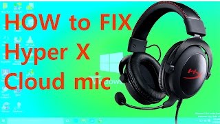 HOW to FIX HyperX mic [upl. by Natalia146]