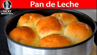 PAN DE LECHE O BOLLITOS TRADICIONALES  Vicky Receta Facil [upl. by Dru]