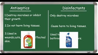 Antiseptic Vs Disinfectant differences English [upl. by Nauqyaj335]