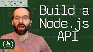 Build a Nodejs API  tutorial [upl. by Anaicul758]