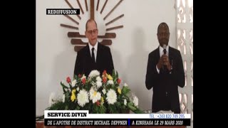 Service divin de lÉglise néoapostolique de la RD Congo Ouest  29 mars 2020 [upl. by Eam730]