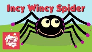 Incy Wincy Spider  Toddler Fun Learning  Nursery Rhyme [upl. by Aikin]