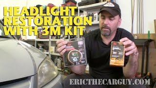 Restoring Headlights with 3M Kit EricTheCarGuy [upl. by Adrial19]