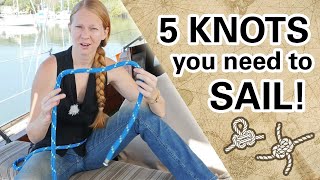 Learn 5 KNOTS for Sailing Capable Cruising Guides [upl. by Anaiv832]