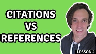 Citations vs References Whats the Difference [upl. by Jannelle608]