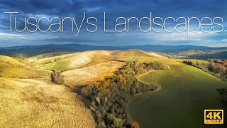 Tuscanys Landscapes in 4K  5 minutes of beautiful colors [upl. by Dnomar526]