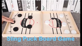 How to Play Speed Pucks  Sling Puck Board Game Review [upl. by Afatsum964]