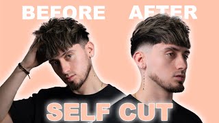 HOW TO FADE YOUR OWN HAIR  EASY SELFCUT GUIDE  MID DROP FADE [upl. by Ardried]