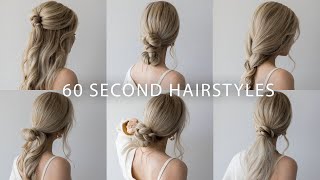 6 QUICK amp EASY HAIRSTYLES  Cute Long Hair Hairstyles [upl. by Komsa960]