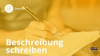 Beschreibung schreiben Das musst du wissen  Deutsch  Duden Learnattack [upl. by Keisling468]