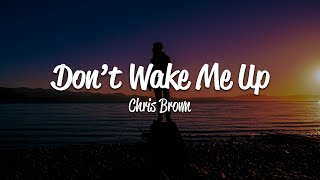 Chris Brown  Dont Wake Me Up Lyrics [upl. by Cence784]