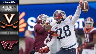 Virginia vs Virginia Tech Condensed Game  2018 ACC Football [upl. by Adile300]