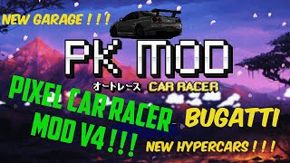 Pixel Car Racer Mod V4    New HyperCars Garage Bugatti Koenigsegg Lykan [upl. by Oicnanev]