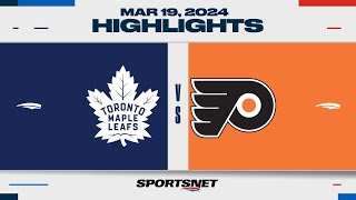 NHL Highlights  Maple Leafs vs Flyers  March 19 2024 [upl. by Carmon604]