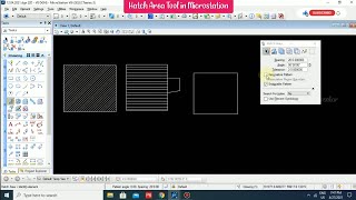 Hatch Area Tool in Microstation [upl. by Gearalt671]