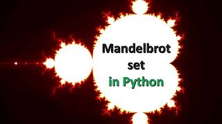 Mandelbrot set in Python [upl. by Bonns]