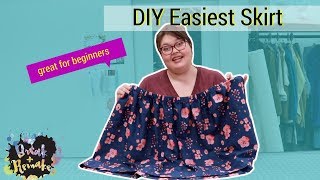 Easiest Skirt Ever  for the complete beginner [upl. by Immij]