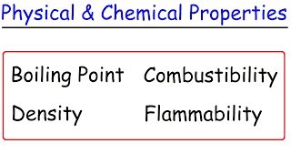 Physical vs Chemical Properties [upl. by Erialc958]