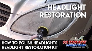 How to polish headlights  Headlight restoration kit [upl. by Cressler]