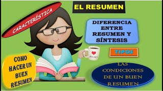 El Resumen Definición tipos características y recomendaciones [upl. by Stiles]