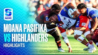 HIGHLIGHTS  Moana Pasifika v Highlanders  Round 3 2025 [upl. by Gwen]