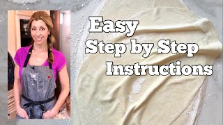 How to make Filo Pastry  BEGINNER STEP BY STEP GUIDE [upl. by Iba]